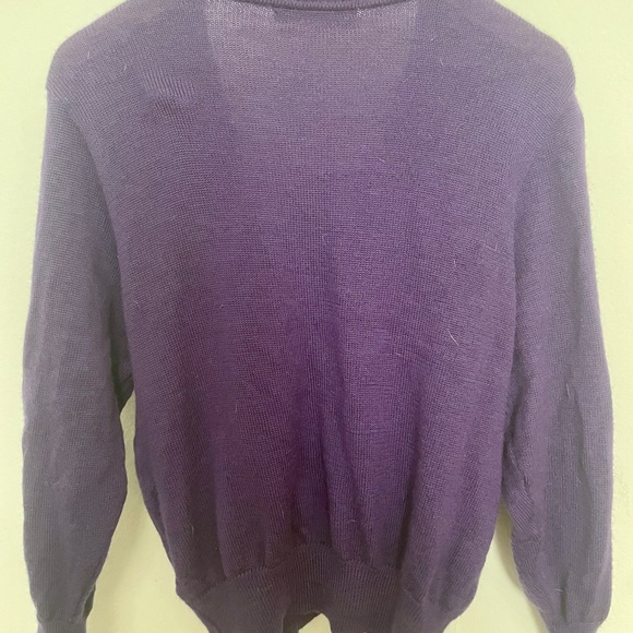 Purple Wool Knit Women's Cardigan - Picture 8 of 8